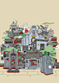 古镇建筑插画的搜索结果_百度图片搜索