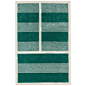 "Court Series" Grass Court Rug by Pieces, Modern Hand-Tufted Stripe Sporty Carpe For Sale at 1stdibs