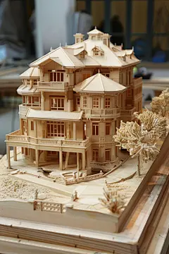住宅区沙盘房屋模型