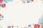 Floral background with frame Free Vector