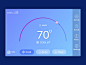 Thermostat Interface Design real estate ui ux thermostat interface smart home