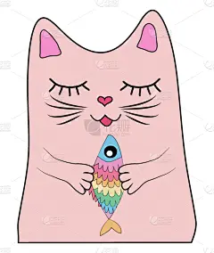 彩虹,猫,爪子,鱼肉,式样,可爱的,云,壁纸,问候