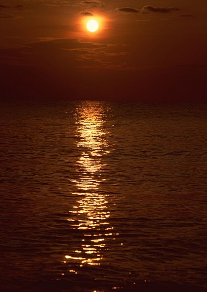 海边唯美日落图片