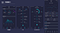 科技感炫酷APP深色界面
