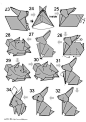 立体折纸兔子的折法图解5