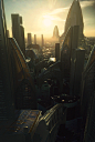 Sunset Fiction, Efflam Mercier : Digital matte painting (DMP) pactice