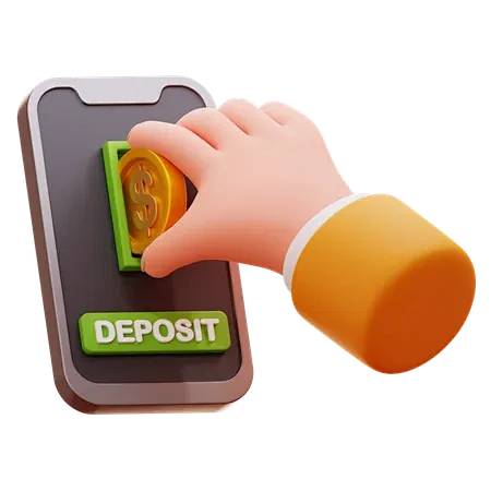 DIRECT DEPOSIT 3D Icon-花瓣网