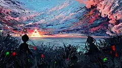 俄罗斯插画师Hangmoon Alexander Komarov 唯美梦幻的场景 ​​​​