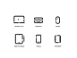 Designer's tool / icons / animation gameplan iphone pencil ipad pro mouse keyboard macbook pro animation icon designer