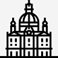 德累斯顿圣母教堂图标高清素材 纪念碑 设计图片 免费下载 页面网页 平面电商 创意素材 png素材