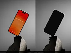 工业风iPhone手机苹果手表显示器屏幕名片设计展示效果图ps样机