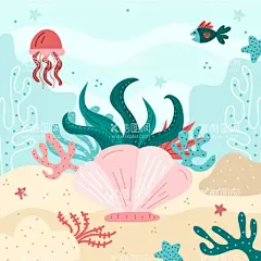 海洋背景   - 源文件下载【酷图网】海洋背景,大海背景,世界海洋日,海底世界,海洋生物,保护海洋环境,海洋宣传画,宣传图,展板,海洋相关,卡通海洋,
