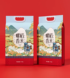 创艺世界采集到大米包装