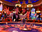 Free Photo 3d cartoon rendering of person playing in a casino