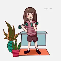 运动健身的美女手绘插画图片大小3000x3000px 图片尺寸993.96 KB 来自PNG搜索网 pngss.com 免费免扣png素材下载！扁平健身卡通#扁平运动#春季运动#健身大人#健身房#健身教练#健身卡#卡通手绘#美体健身#跑步卡通#跑步女孩#运动健身#运动卡通设计#