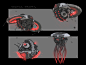 Drones, Zak Foreman : Some drone sketches I had done for Paragon's Belica. Did these awhile back, but forgot to upload them after she came out