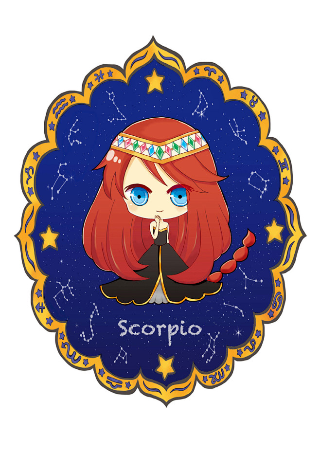 十二星座图片萌图天蝎座