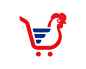 公鸡购物车图标 公鸡logo 购物车 网购 手推车 网店 超市 商标设计  图标 图形 标志 logo 国外 外国 国内 品牌 设计 创意 欣赏