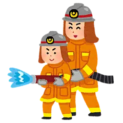 男孩 女孩 小消防员 儿童消防员 儿童安全 安全常识  插画 免扣 素材 手绘 png 19