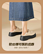 厚底英伦风乐福鞋女2023新款小皮鞋女鞋单鞋子-tmall.com天猫