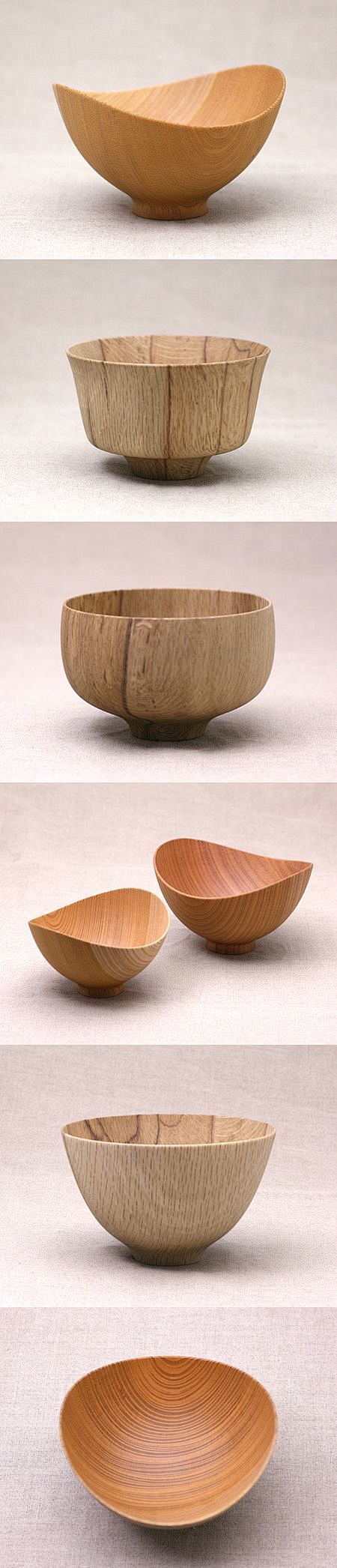 Wooden bowls. Japan....