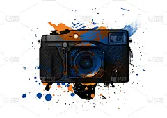 在白色背景上飞溅，数字水彩画，用于印刷在海报上