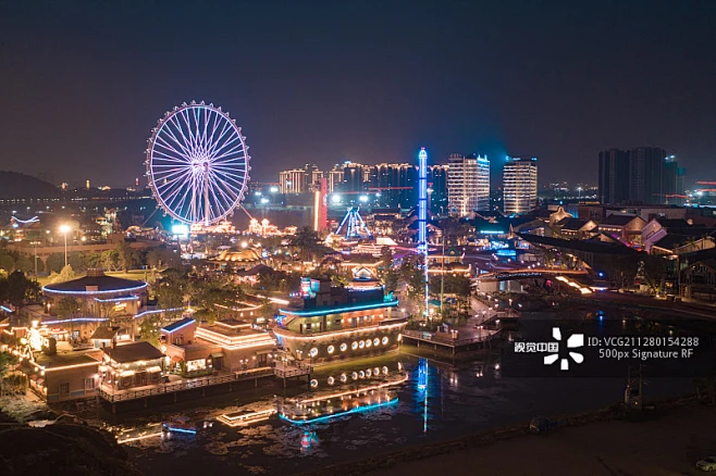 广东佛山顺德 华侨城欢乐海岸夜景图片素材-花瓣网