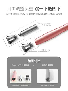 专业跳绳健身减肥运动燃脂轴承跳神女性成人减脂训练绳钢丝子负重-tmall.com天猫