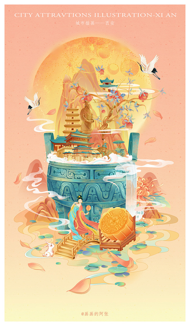城市四景-古田路9号-品牌创意/版权保护平台图片_插画-国潮图片素材-花瓣网