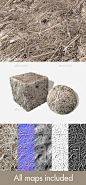 Dead Beach Grass Seamless Texture - 3DOcean Item for Sale