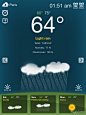 iPad的免费天气应用APP界面设计