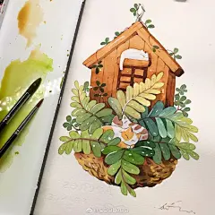 #画师推荐##手绘##遇见艺术#
分享：台湾画师『afulee』的手绘插画绘画作品 ​​​ ​​​​