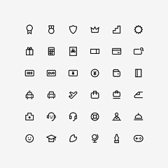 Summer看看世界采集到ICON_线性图标