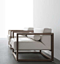 Verdesign Ariosto armchair, walnut  fabric or leather By designitures