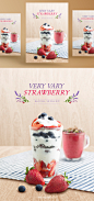 Strawberry with chocolate 草莓自助餐【韩国高端】合成DM海报PSD素材