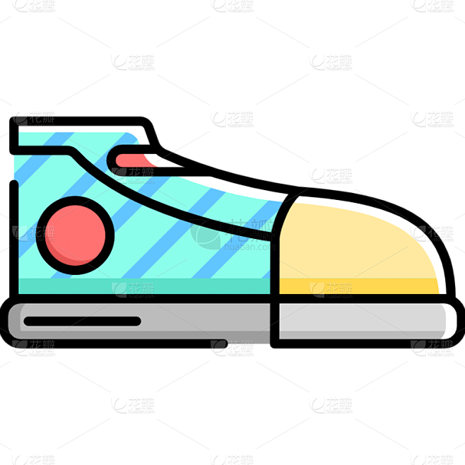 手绘卡通鞋子MBE风icon