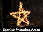 Sparkler Animated Gif Photoshop Action new year card firework sparkler photoshop action photoshop