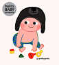HELLO BABY : HELLO BABYGOOLYGOOLY ILLUSTRATION ARTBOOK