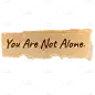 Teared Paper Text Sticker