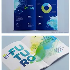 REN国际电力电网能源公司可持续发展清新水彩手绘企业宣传画册设计-上海画册设计公司设计欣赏-尚略广告公司