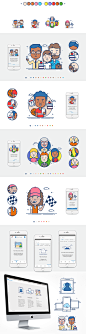 App Illustrations | ClassApp on Behance