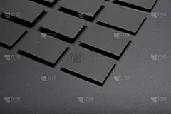 名片空白。模型上的彩色背景。平的。文本复制空间