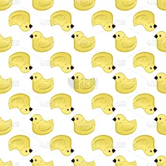 可爱的,小鸭子,背景幕,四方连续纹样,白色,创造力,黄色,华丽的,高雅,重复