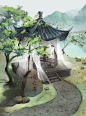 场景练习合集 | 緋中有酒 - 练习作品 - 涂鸦王国插画