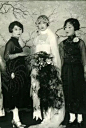 【记忆留声机】20世纪20年代，上海新娘和伴娘的裙装