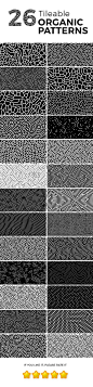 26 Tileable Organic Patterns - Textures / Fills / Patterns Photoshop