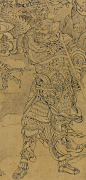 #下元节#元 何澄(传) 下元水官图，宋元时期的鬼怪画脑洞确实很大，宋人搜山图卷，元人颜辉钟馗雨夜出游图，元人龚开中山出游图等等。对日本人后来的鬼怪造型或者有影响