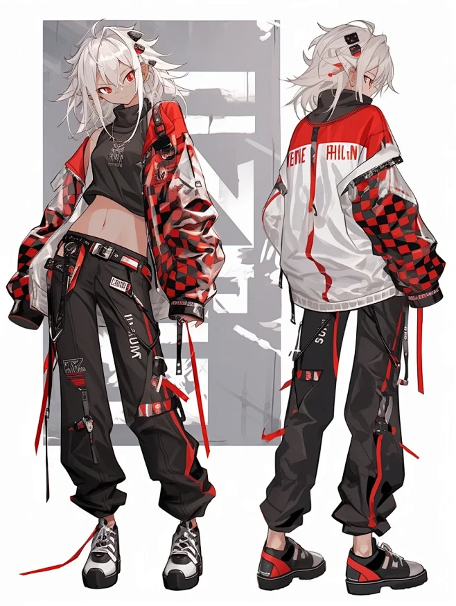 MJ服设参考 | 红黑朋克