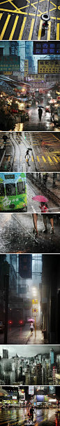 [] 摄影发烧友法国摄影师镜头下的雨天香港。這輯照片最精彩之處，在於攝影師十分擅於捕捉環境的光線，不單是香港滿街的招牌與射燈，還有地面上的反射光線與倒影，平常感覺孤清的路面，反而變得豐富。来自:新浪微博