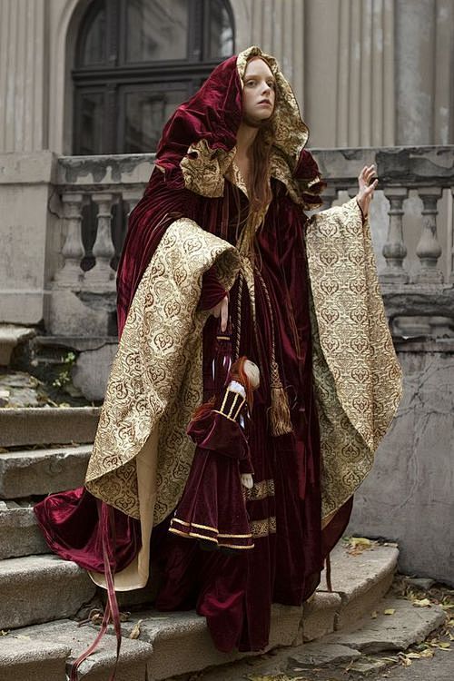 Renaissance Nobility Velvet Cloak - medieval velvet cape